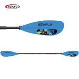 SEAFLO KAYAKS船桨划船浆皮划艇桨双头桨独木舟桨折叠法式品牌防滑铝杆玻纤桨 蓝色220cm
