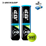 邓禄普（DUNLOP） 网球专业比赛训练登路普耐磨高弹性羊毛ATP胶罐铁罐 2筒 601333 四粒装 胶罐