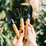 瑞普种花工具小铲子园艺种菜专用花铲挖土松土神器养花家用栽花盆栽铲 实木家庭园艺铲