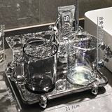 唯轻奢牙刷置物架情侣双人洗漱杯套装卫生间洗漱台面漱口刷牙杯牙缸 双人洗漱杯套装【含2个泡泡杯】