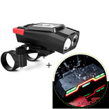 NE&CE Ne&CE自行车前灯骑行无线码表带灯防水迈速表山地车手电公路车灯 三合一灯(4000红色升级前飘)+2000三色尾灯