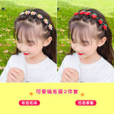 汀白夏季儿童压发头箍女童发饰可爱宝宝碎发编发发箍头饰发卡不伤发 15#红色草莓+彩色小花