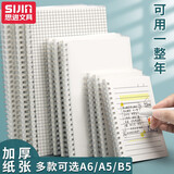 思进（SIJIN） 线圈本学生用可爱少女心加厚笔记本子横线本小方格子本网格记事本pp文艺随身带记事本 A6横线款1本【赠】贴纸1包