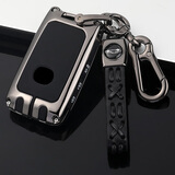 迈多多（MDD）马自达3昂克赛拉款钥匙包新次世代昂科塞拉钥匙套套保护扣 （壳+新挂绳扣）硅胶锌合金枪色