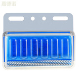 6D货车半挂车边灯大货车lLED边灯汽车侧灯24v腰灯强光防水超亮照 5D升级款(超亮型)24V蓝色