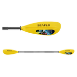 SEAFLO KAYAKS船桨划船浆皮划艇桨双头桨独木舟桨折叠法式品牌防滑铝杆玻纤桨 黄色220cm（升级款无EVA泡棉）