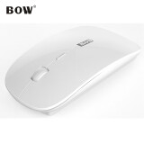 B.O.W航世（BOW）MD157L 充电无线鼠标+蓝牙鼠标 电脑办公通用小鼠标 轻巧便携鼠标 白色