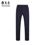 雅戈尔（YOUNGOR）休闲裤男DP棉免烫不易皱裤子自然垂顺易打理新品 VCDP329979FWY藏青 34 84A