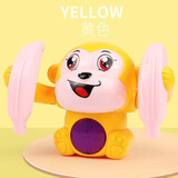 贝可麦拉（beikemaila）儿童早教玩具有声电动翻滚猴子男女婴幼儿练习学抬头安抚爬行礼物 声控翻斗小猴子1首音乐（黄色） 充电版（充电电池+充电器）