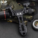 汉道户外工具洛克弹弓CNC工艺铝合金材质快压结构秒换皮筋