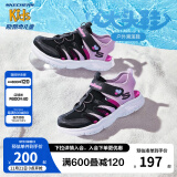 Skechers斯凯奇儿童包头凉鞋男童鞋夏季轻质防滑女大童大头沙滩鞋302969L 女童/黑色/薰衣草色/BKLV 37码