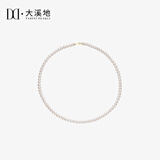 大溪地 小米珠珍珠项链强光淡水珍珠锁骨链叠戴颈饰送女友节日礼物 18K金扣（珍珠3-4mm）