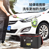 浒牌 大号折叠洗车水桶 拖把伴侣 大容量32升便携式车载伸缩桶 收纳箱 加厚户外钓鱼储水桶 汽车用品 32L洗车桶+3节铝合金杆洗车拖把