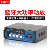 LDZS 新款蓝牙功放机家用大功率迷你小型功放器220V12伏车载插卡FM收音功放 蓝牙功放机