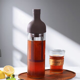 Mongdio冷萃咖啡壶冷水壶家用密封玻璃水杯大容量冰滴壶冷泡瓶 咖啡色