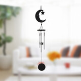 双誉小精灵迷你铝棒风铃女生节日礼物房间小清新创意挂饰卧室装饰风铃 月亮小铝棒风铃