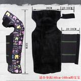 烨燊 冬季儿童护膝保暖骑车加厚摩托车防风被防水布电动男女小孩护腿 50cm兔子加绒魔术贴适合130-165