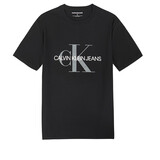 Calvin Klein 卡尔文·克莱恩 CK T恤男 短袖男款夏款休闲圆领上衣打底衫 黑色 M （建议70-80kg）