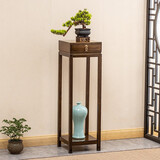 竹千变 花架 楠竹花架子盆景架阳台花架多层多肉花几中式客厅花架仿古置物创意花台 仿古大号花台（带抽）