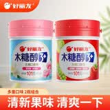 好丽友（ORION）木糖醇口香糖清新口气无糖口香糖大罐装随身装 【花香】101克+【草莓】101克
