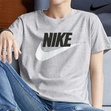 耐克（NIKE）短袖男装夏季新款纯棉针织宽松透气时尚舒适圆领运动T恤AR5005 AR5005-063/经典灰色/纯棉亲肤 2XL