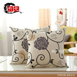 新品老粗布套不含芯正方形沙发床头靠背靠枕P 花藤缠绕 40X40cm【抱枕套一个】