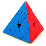 圣手 金字塔魔方玩具比赛专用异型魔方儿童玩具送教程 彩色生日礼物