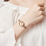 聚利时（Julius）手表女小表盘小巧精致轻奢女表防水手链女士石英表生日礼物送女友 【流沙】小金表