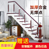 典享楼梯扶手铝镁合金立柱家用简约飘窗围栏室内阳台栏杆阁楼别墅护栏 B套餐5排拉丝楼梯护栏/米