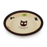 田田猫扁脸猫可爱防打翻陶瓷猫碗猫食盆猫粮碗水碗猫咪用品猫餐具