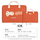 【2023新品】日本kokuyo国誉电脑包塔卡沙联名大容量14寸13寸收纳包书包可放平板电脑手提包 【红色】花园里的oring