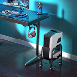 赛途台式电脑桌主机托架子 可调节高度升降主机架 机箱托黑色