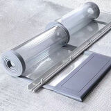 看子帘空调门帘冬季保暖防风防走冷气挡风磁吸隔断子透明农村家用pvc塑 皮门帘宽40厘米加配重铝合金龙骨 高2米/一片