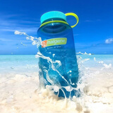 乐基因（nalgene）塑料饮用水杯太空杯随手杯子tritan耐高温男女学生户外运动大容量 2178-2063蔚蓝色 1000ml