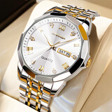 BINKADA手表男士全动自机械风格石英表瑞士工艺品牌十大名表父亲节礼物