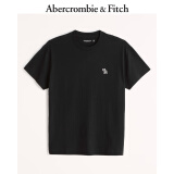 ABERCROMBIE & FITCH男装女装情侣装春秋经典小麋鹿宽松短袖黑色多色T恤KI124-9135 黑色 L  (180/108A)