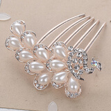 梦逸盘发u形发簪头饰蝴蝶结新娘发饰发卡发箍韩版插梳发梳盘发发饰 温婉凤凰