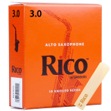 达达里奥（D'Addario）哨片 美国达达里奥中音萨克斯哨片黄盒黑胶哨片瑞扣汉姆克绿标降E 橙盒 3.0号 整盒