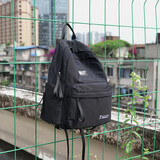 菲都狄都（Fido Dido）双肩包女包牛津布背包女士休闲帆布旅行电脑包上班旅游尼龙背包 黑色