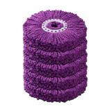 维尔佳通用型旋转拖把替换头加厚纤维拖布头吸水纯棉线拓扑16CM墩布头