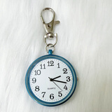 艾曼宁（AIMANNING） 护士钥匙扣挂表老年人大表盘清晰夜儿童石英怀表男女学生考试表 蓝色