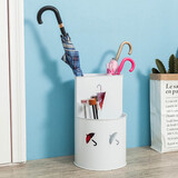 勋辰欧式创意雨伞架酒店大堂雨伞桶家用门厅落地放伞架居家雨伞挂伞桶 白色 直径30