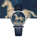 梵高/梵高 送女友礼物女士艺术防水石英表牛皮表带时尚休闲学生手表 马的石膏像 OPHM-L