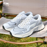 李宁男鞋运动鞋男2025秋冬新款缓震老爹鞋户外透气复古百搭休闲鞋男 南极灰/硬币灰 40 （250mm）