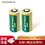 德力普（Delipow）cr2充电电池 CR123A拍立得相机锂电充电电池套装 3V/3.7V 3V CR123a【2节电池】