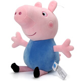 玛奇乐（MECHILE）佩奇毛绒玩具佩琪猪公仔卡通玩偶布娃娃女孩乔治猪爸爸猪妈妈礼物 乔治（含脚高46）