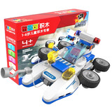 布鲁可大颗粒积木百变布鲁克小队城市英雄系列拼插搭建拼装玩具礼 百变两栖警用快艇 M1