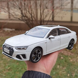 跃纪生（YUEJISHENG）原厂一汽大众新款 1:18 A6合金模型2019车模 仿真车模汽车模型 2020款 奥迪A4L 朱鹭白