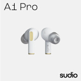 SUDIO A1Pro 真无线降噪耳机 入耳蓝牙耳机 男女高颜值礼物 适用于苹果华为小米系统 IPX4级防水 纯净白