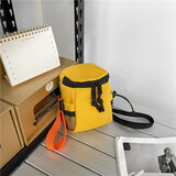 牧瑾 斜挎包男女潮牌迷你单肩小包包小众个性百搭休闲手机包钥匙耳机零钱包时尚挂包 黄色